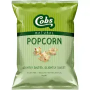 Cobs Popcorn Lightly Salted Slightly Sweet Gluten Free 120g