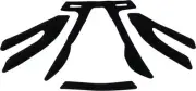 Abus 97621 Accessory Headset - Powerdome Foam Kit Black S/M/L