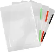 jojofuny 4Pcs Document Organizer Box Portable Multi Use Card Holder Lightweight Transparent File Case for Travel Certificates Photos Office Supplies Storage