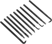 jerss 9Pcs Bonsai Tree Tool Set Drawing Knife Shaping Scraping Handle Wood Carving Tools Pruning Carving Knife Garden Bonsai Manganese Steel for 9 Pieces for Outdoor Garden Bonsai for Carved Wooden