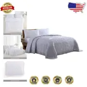 Elegant Full Lavender Chenille Bedspread with Medallion Design - Vintage Charm