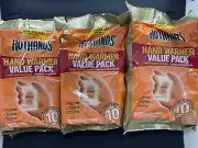 HotHands Hand Warmers Pairs Safe Natural Odorless Pocket Heat 30-PAIRS FREE SHIP