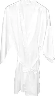 [WRITWAA] Bride Robes Silk Robes Fancy Robes for Women Summer Cardigan Bridesmaid Robe Silky Robes for Women Bridal Robe Silk Robe Women Robe Silk Evening Gowns for Women Formal White