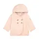 STEIFF德國精品童裝 熊頭耳朵 條紋壓紋 連帽長袖夾克 粉 (外套) 9個月-1歲半