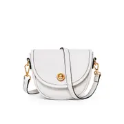 Girls Mini Crossbody Bag Genuine Pu Leather Ladies Shoulder Messenger Bag Anti-theft Small Women Bag Saddle