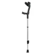 Rebotec BIG 250 Light Weight Heavy Duty - Elbow Forearm Crutches Black Strong