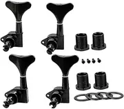 COSMEVIVI 4 Sets of Bass String Tuners Acoustic Bass Tuning Pegs with Key Pegs Locking Tuners Durable and Easy to Use