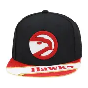 Mitchell & Ness Atlanta Hawks NBA Swingman Pop Snapback Hat Cap - Black