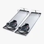 VEVOR Concrete Knee Boards Stainless Steel, 30'' x 10'' Concrete Sliders, Knee Boards For Concrete, Concrete Knee Pads Moving Sliders, with Knee Pads