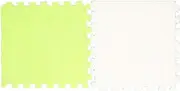 Carpet Puzzle Mats for Floor, Foam Floor Plush Puzzle Foam Floor Mat Foam Flooring Tiles Thickened Plush Foam Interlocking Floor Mat for Kids Room, Parlor, Bedroom (Mint Green White) (Fluorescent