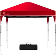 RED TRACK 3x3m Ultra Compact Folding Gazebo, Carry bag, Portable Outdoor Popup Marquee for Camping Beach, Red