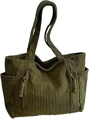 [Generic] Tote Bag For Women,Large Corduroy Underarm Handbags - Casual Corduroy Bags, Multifunctional Travel Shoulder Bags For Women, Girls
