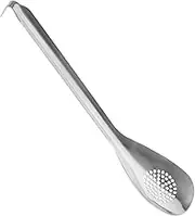 Cabilock Ergonomic Serving Spoons Set Stainless Steel Slotted Utensils Reusable Kitchen Utensil Small Strainer Spoon Kitchen Accessory