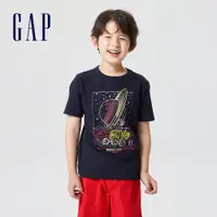 在飛比找蝦皮商城優惠-Gap 男童裝 印花短袖T恤-海軍藍(668036)