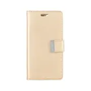 Goospery Rich Diary for iPhone 16 Pro Max - Gold