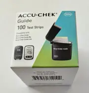 Accu Chek Guide Diabetic Test Strips - Box of 100 - Expire 7/2026