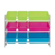 Lotus Kids 9-Bins Toys Organizer Unit Storage Rack