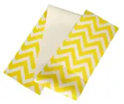 Cotton Table Runner Chevron Stripes Yellow & White