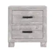 Rover Grey Nightstand - Modern Bedside Table