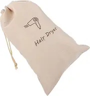 Travel Drawstring Storage Bag for Hair Dryer Reusable Burlap Pouch Easy to Carry for Travel Storage