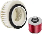 4TR-14451-00 Air Filter Oil filter Cleaner Compatible with Yamaha V-Star 650 XVS650 Custom Drag Star 650 XVS650A, Vstar 650 XVS650A Classic XVS650AT