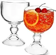 2 Piece Set of Margarita Glasses Glass Wine Goblets for Cocktails Parties Stylish