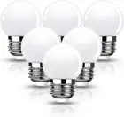 LED Vanity Globe Light Bulb, Small Globe Bulbs 15W Equivalent, 1W G14 LED E26 Ba