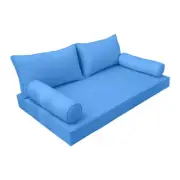 |SLIPCOVER ONLY|S2 Daybed Mattress Bolster Backrest Covers Piped Trim Twin AD102