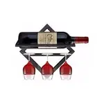 Geometric Three-dimensional Shape Wine Rack Wall Mounted Organizer Lightweight