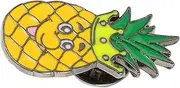 [DEARMAMY] Stylish Pineapple Enamel Lapel Pins Sturdy Metal Pins for Women Fruit Pins Set for Backpacks and Jackets