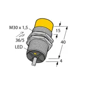 TURCK Ni15-G30-RZ3X 1316000 Inductive sensor ✦KD