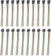 uxcell Male to Female 5Pin Breadboard Jumper Wire 2.54mm Pitch Ribbon Cable 30cm Long Electronics Breadboard Ribbon Cables for Breadboard Electronic Projects Pack of 10