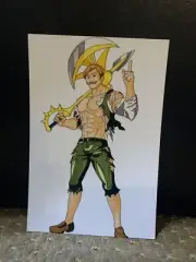 Escanor Lion Sin - Seven Deadly Sins print / NN Art Anime Photo Print 4x6