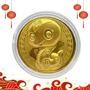 Generic Chinese New Year Commemorative Coin, Snake Zodiac Souvenir, Lucky New Year Souvenir for All Ages