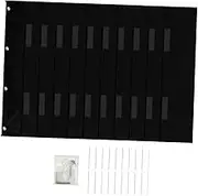 HOMSFOU Classroom Wall Mount File Organizer with Pockets Over the Door Storage for Mail and Magazines Easy to Install Teacher Must Have Black