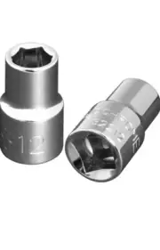 Sidchrome 12mm 1/2'' 6 Point Drive Socket SCMT32212