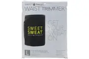 Sports Research, Sweet Sweat, Waist Trimmer, Large, Black & Yellow, 1 Count