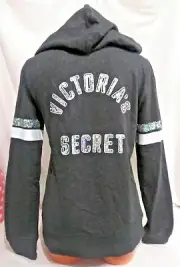 Victorias Secret Supermodel Essentials SEQUINS Bling Hoodie Full Zip NWT XS
