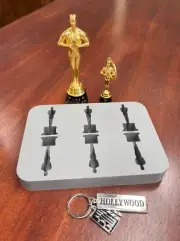 Hollywood Academy Awards Oscar statue, keyrings and ice cube tray