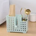 Punch-free Chopstick Drying Rack Hollow Tableware Storage Shelf for Kitchen