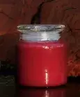RED MUSK 900g Scented SOY JAR CANDLE + Snuffer Lid 150hr TOBACCO SPICED MUSK