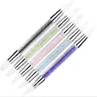 5PCS Dual Tipped Acrylic Nail Brush Acrylic Nail Tools for Nail Art Home Salon