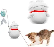Automatic Laser Cat Toys Christmas, Interactive Cat Laser Toy for Indoor Cats/Kitty/Dogs, USB Rechargeable Motion Activated Cat Laser Toy