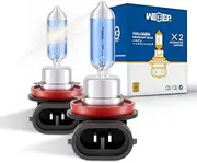 wideep H9 Halogen Headlight Bulb, High Beam DC 12V 65W 5000K, Car Headlamp Replacement Bulb, 2 Pcs