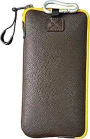 [OneJoy] Neoprene Mobile Phone Case for iPhone 14 Pro Max, Google Pixel 7, Galaxy Z Fold 4 Brown 17 cm x 9 cm