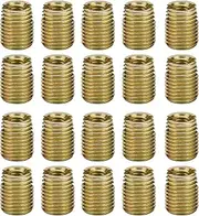 Carbon Steel Thread Insert, 20Pcs Thread Repair Insert, Screw Thread Insert for Automotive Rail Vehicle Construction (Inner M10*1.5, Outer M14*1.5, Length 18mm)