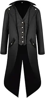 Steampunk Gothic Jacket - Vintage Victorian Tuxedo Tailcoat - Cosplay Costume For Masquerade, Circus, Stage Show, Dress Up, And Ball Pochy