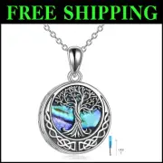 Cremation Ashes Tree of Life Necklace: Hypoallergenic Sterling Silver Jewelry