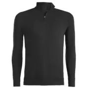 G/Fore Men's Luxe Staple Quarter Zip Mid Layer: Onyx
