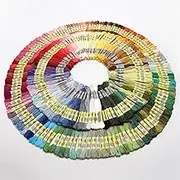 Embroidery Threads Embroidery Threads 250 Different Long Fiber Cotton Embroidery Floss Cross Stitch Thread 8 MTS.